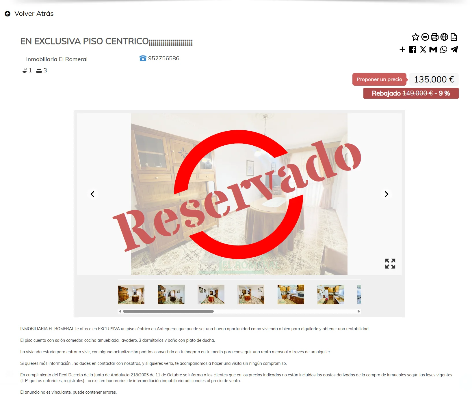 Antes - Diseño Inmovilla